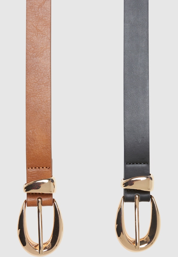 Chunky Buckle Loop Synthetic Leather-1