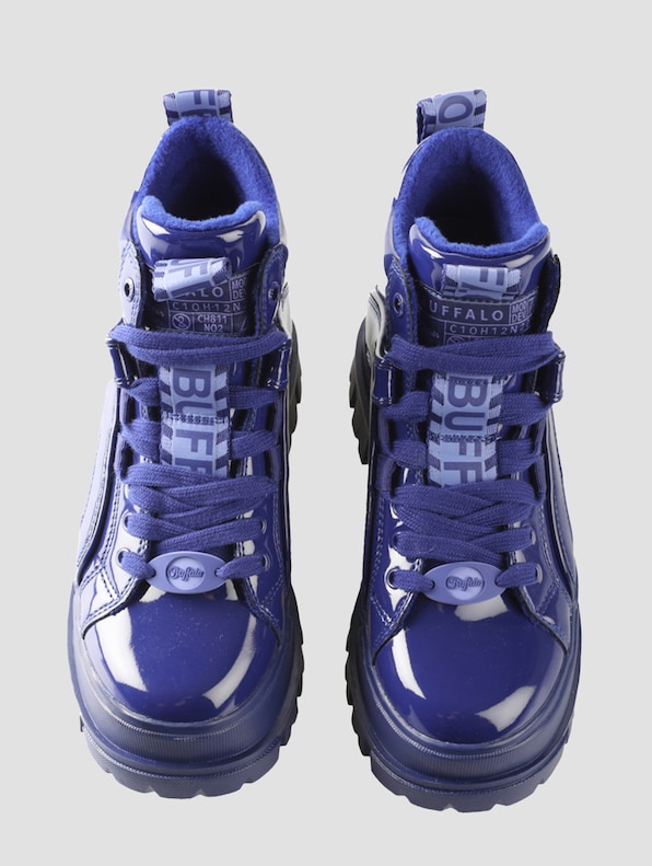 Buffalo Aspha Nc Mid Vegan Patent Sneakers-2