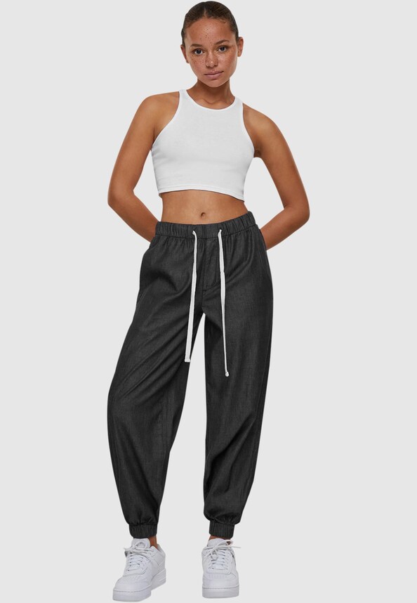 Ladies Light Denim Jogpants-3