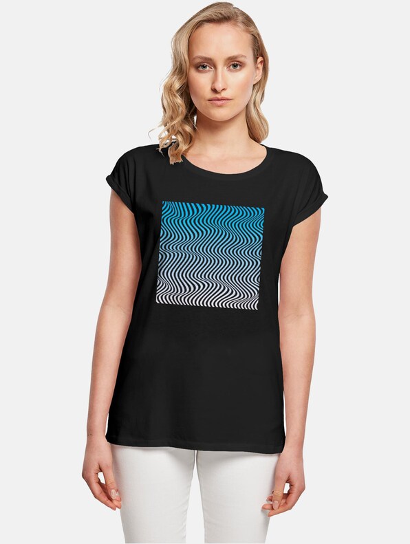 Ladies Summer - Wavy Pattern T-Shirt-0
