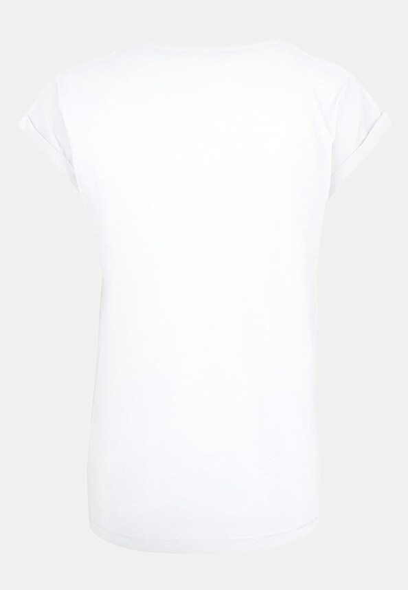 Ladies Frida Kahlo - Logo rose Extended Shoulder Tee-5