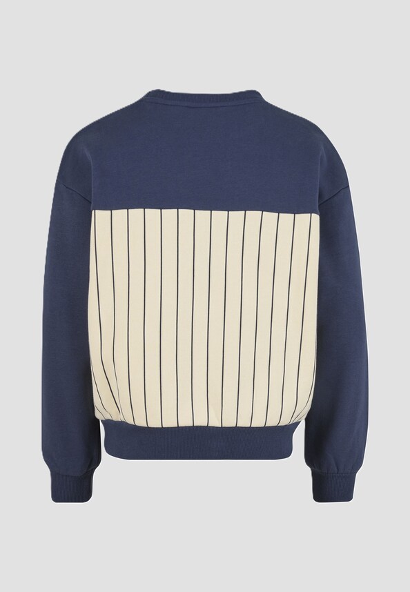 Varsity Pinstripe Crewneck Junior-1