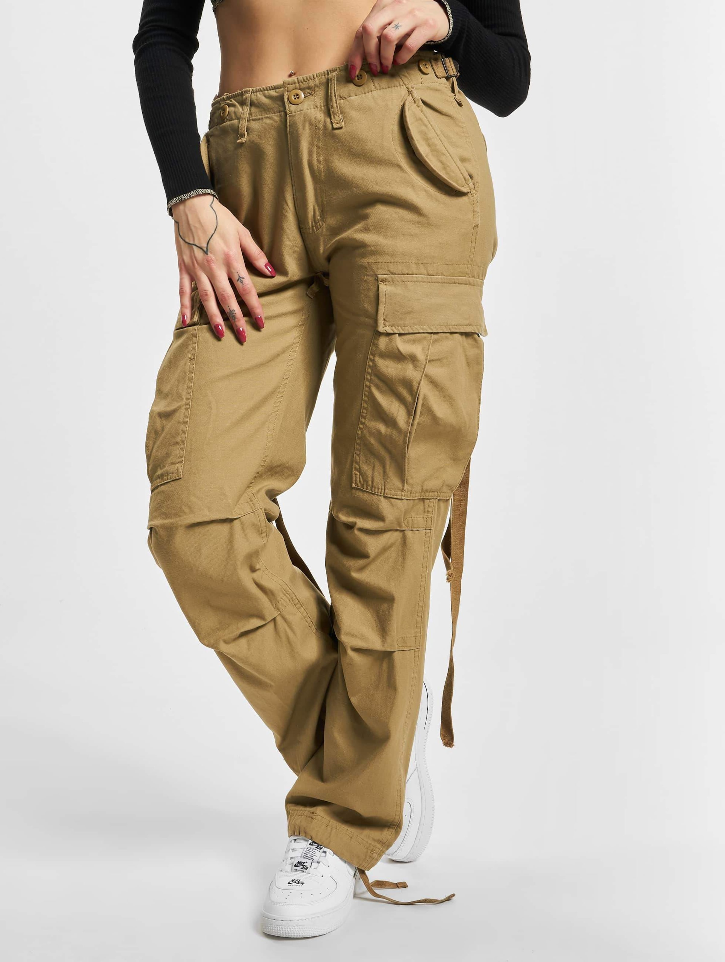 Brandit Ladies M-65 Cargo Pants Frauen,Unisex op kleur beige, Maat 36