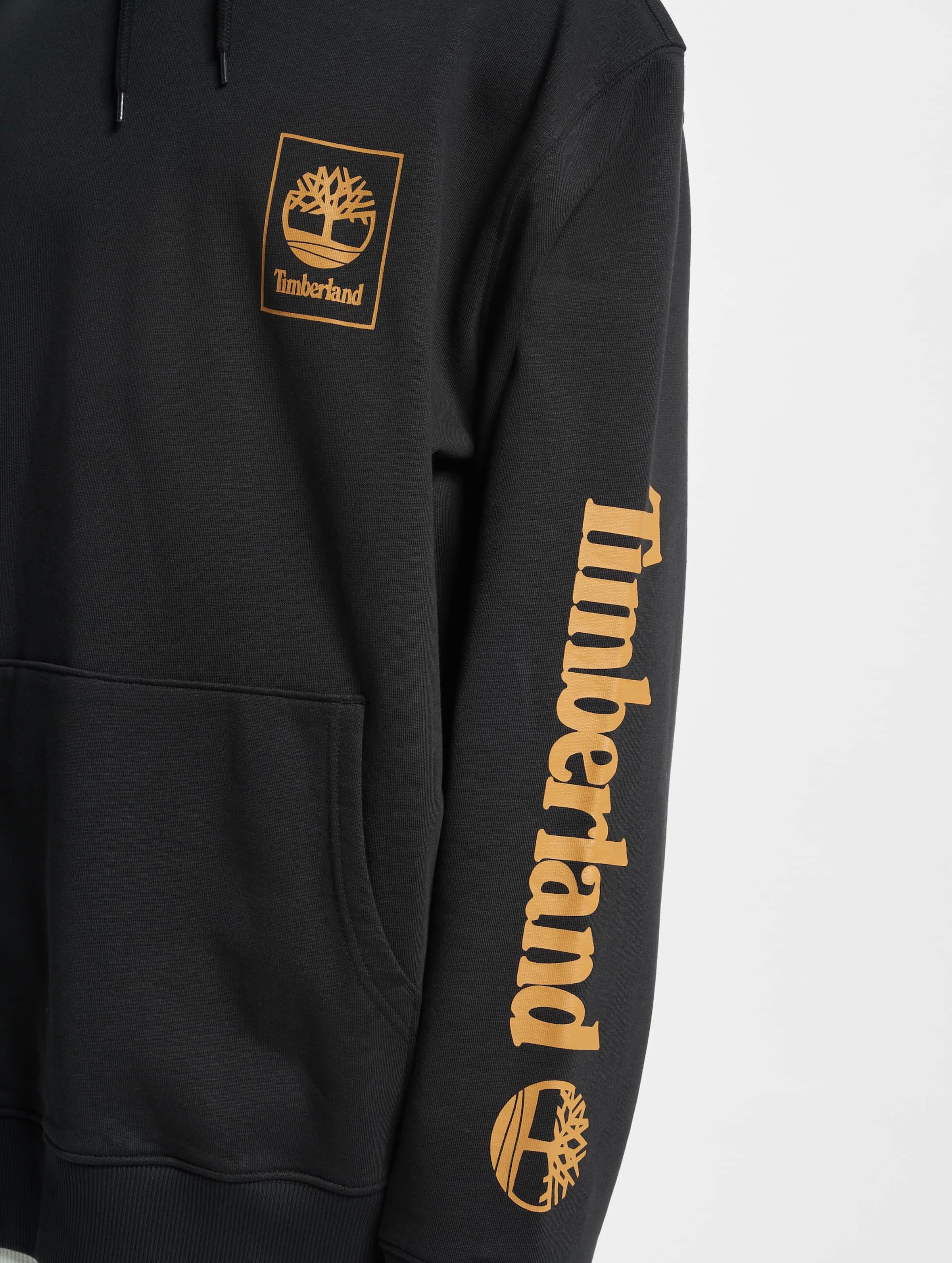 Black and 2024 gold timberland hoodie