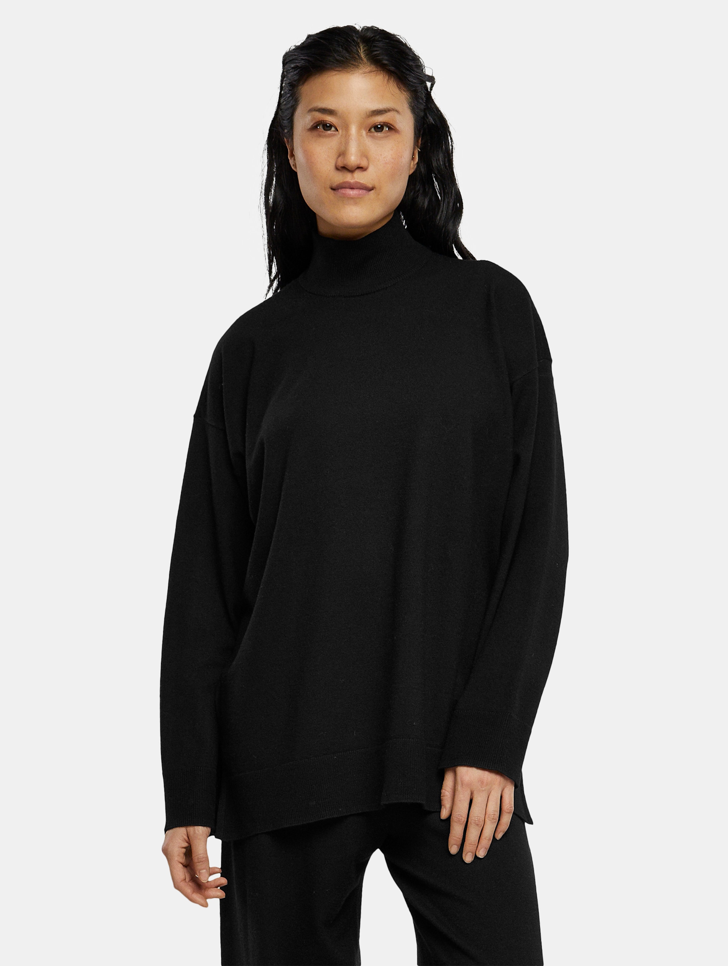 Urban Classics - Knitted Eco Viscose Sweater/trui - XL - Zwart