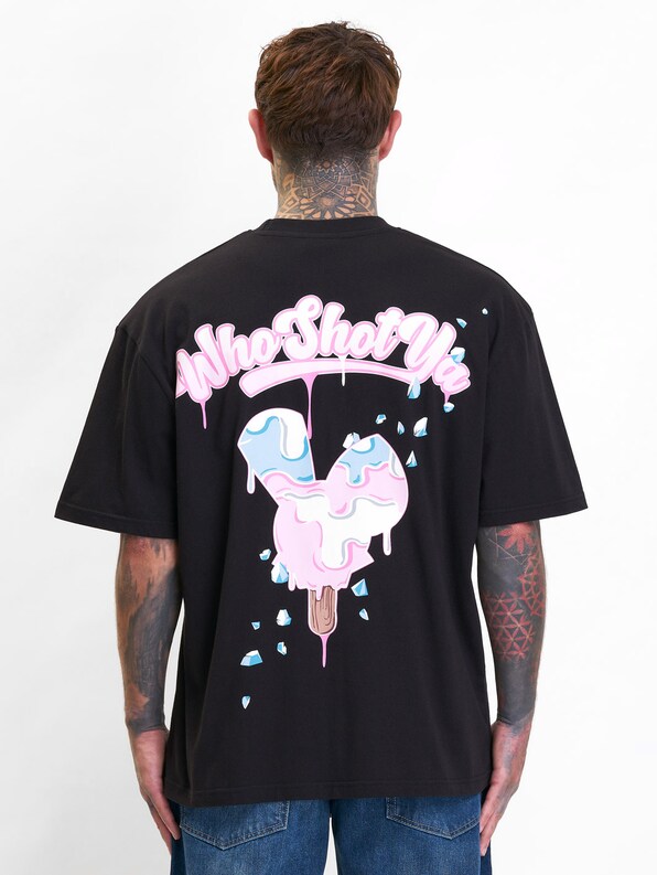 Who Shot Ya? Icecream Oversized T-Shirt-0