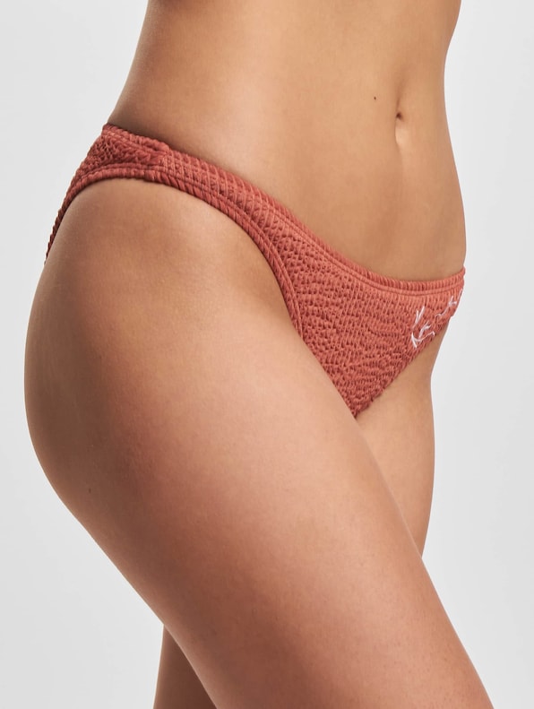 Karl Kani Small Signature Crinkle High Leg Bikini Bottom-2