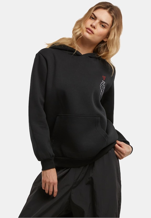 K Heart EMB Fluffy Hoody-0