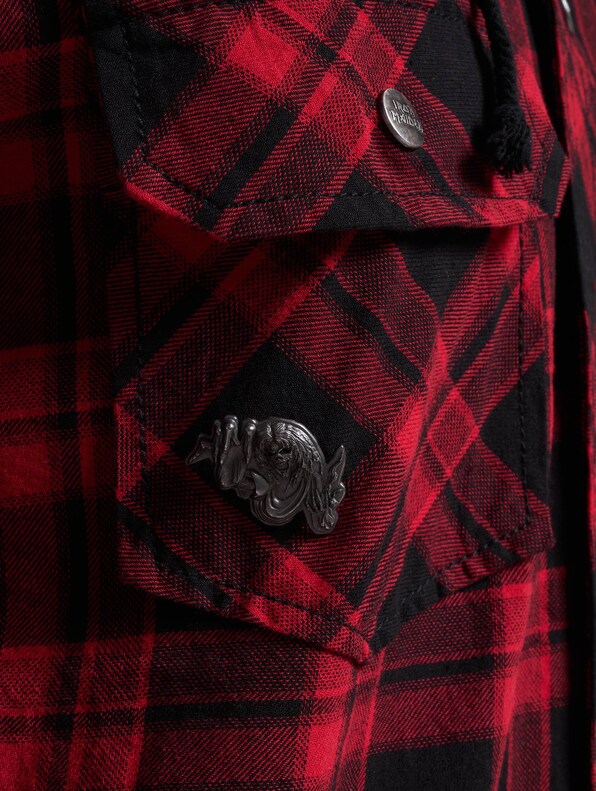 Iron Maiden Checkshirt Sweathood Eddy-5