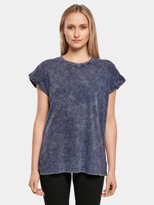 Ladies Acid Washed Extended Shoulder-2