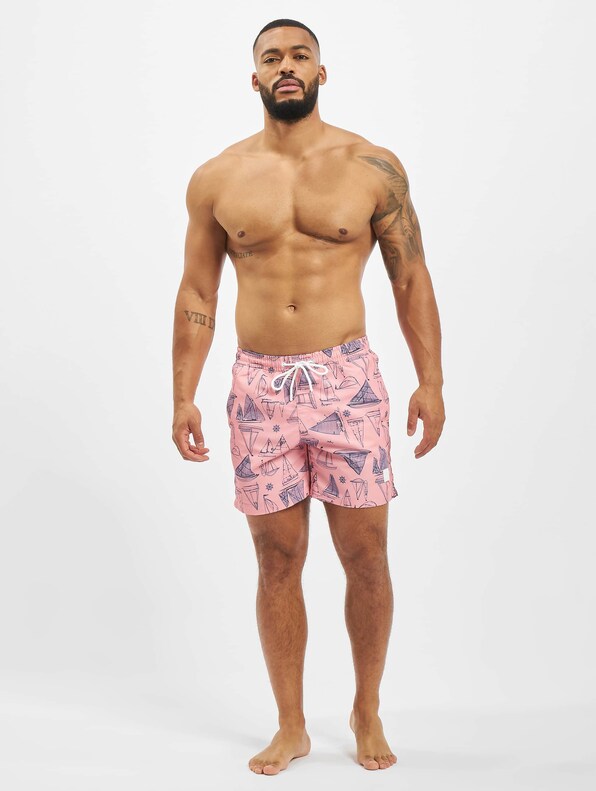 Urban Classics Pattern  Swim Trunks-5