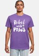 Peanuts - Rebel with paws T-Shirt Round Neck-0