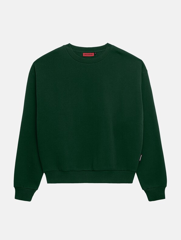 Prohibited Oversized Crew Neck Pullover-5