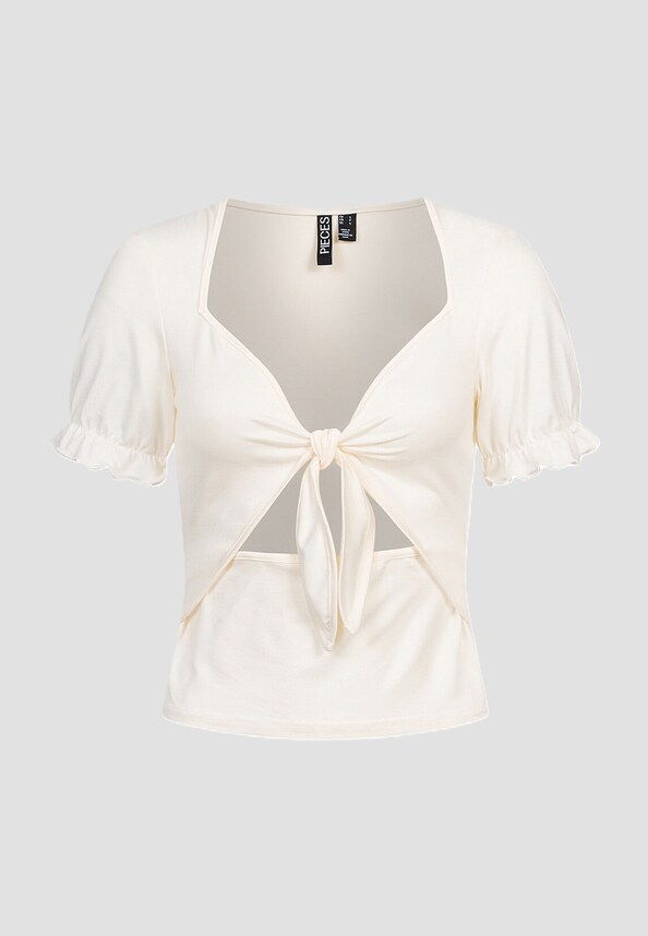 Pieces Damen Crop Shirt-0