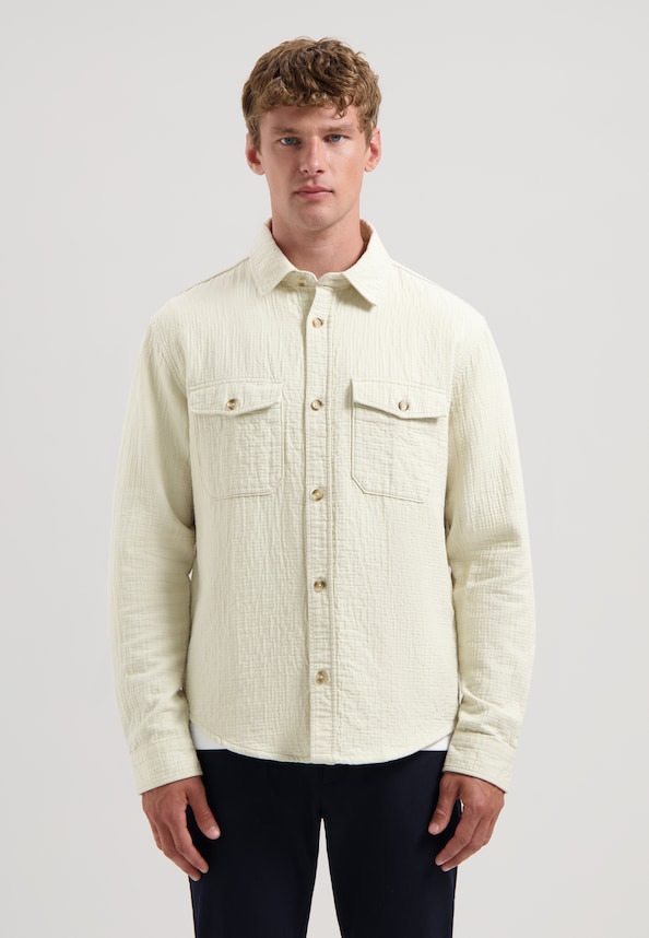 Otes Overshirt Seersucker Slub Weave-2