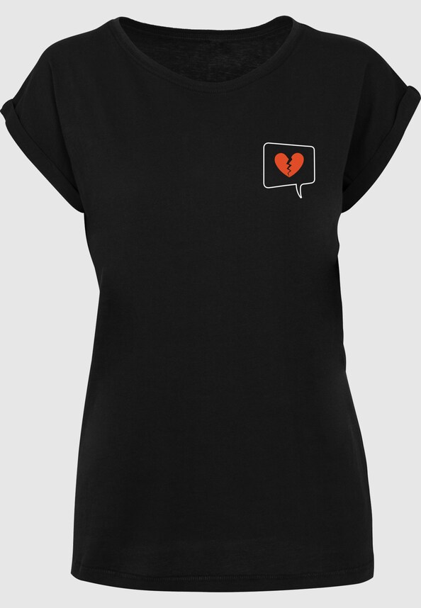 Ladies Heartbreak X Extended Shoulder Tee-2