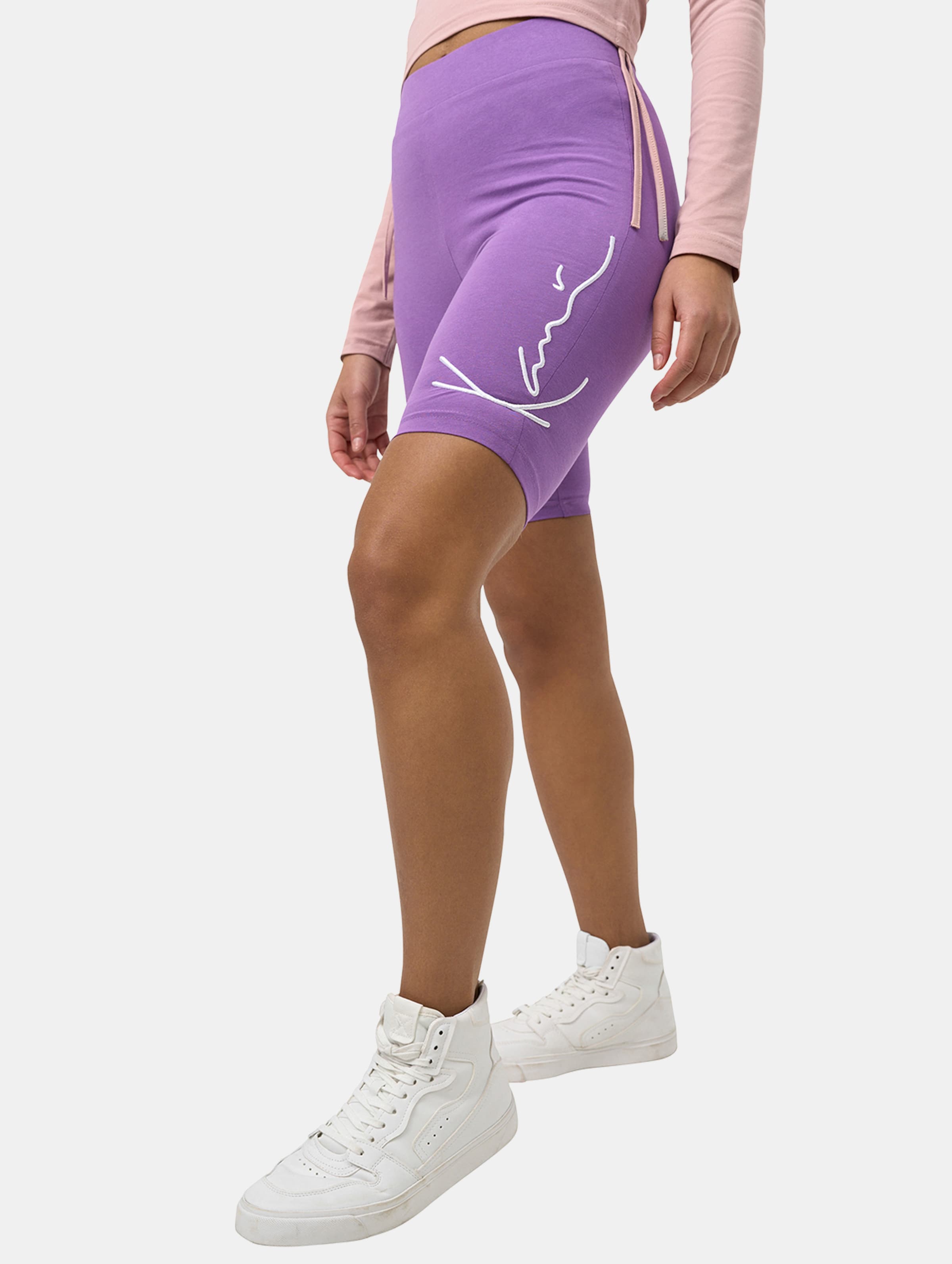 Karl Kani Signature Cycling Short Frauen,Unisex op kleur violet, Maat XL