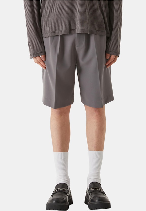 Lost Youth Double Pleated Dressed Shorts-0