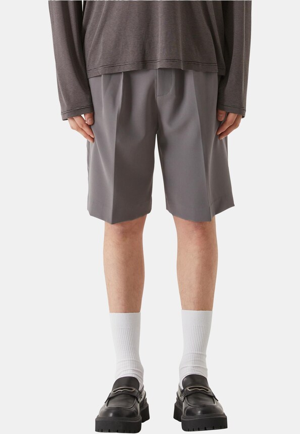 Lost Youth Double Pleated Dressed Shorts-0