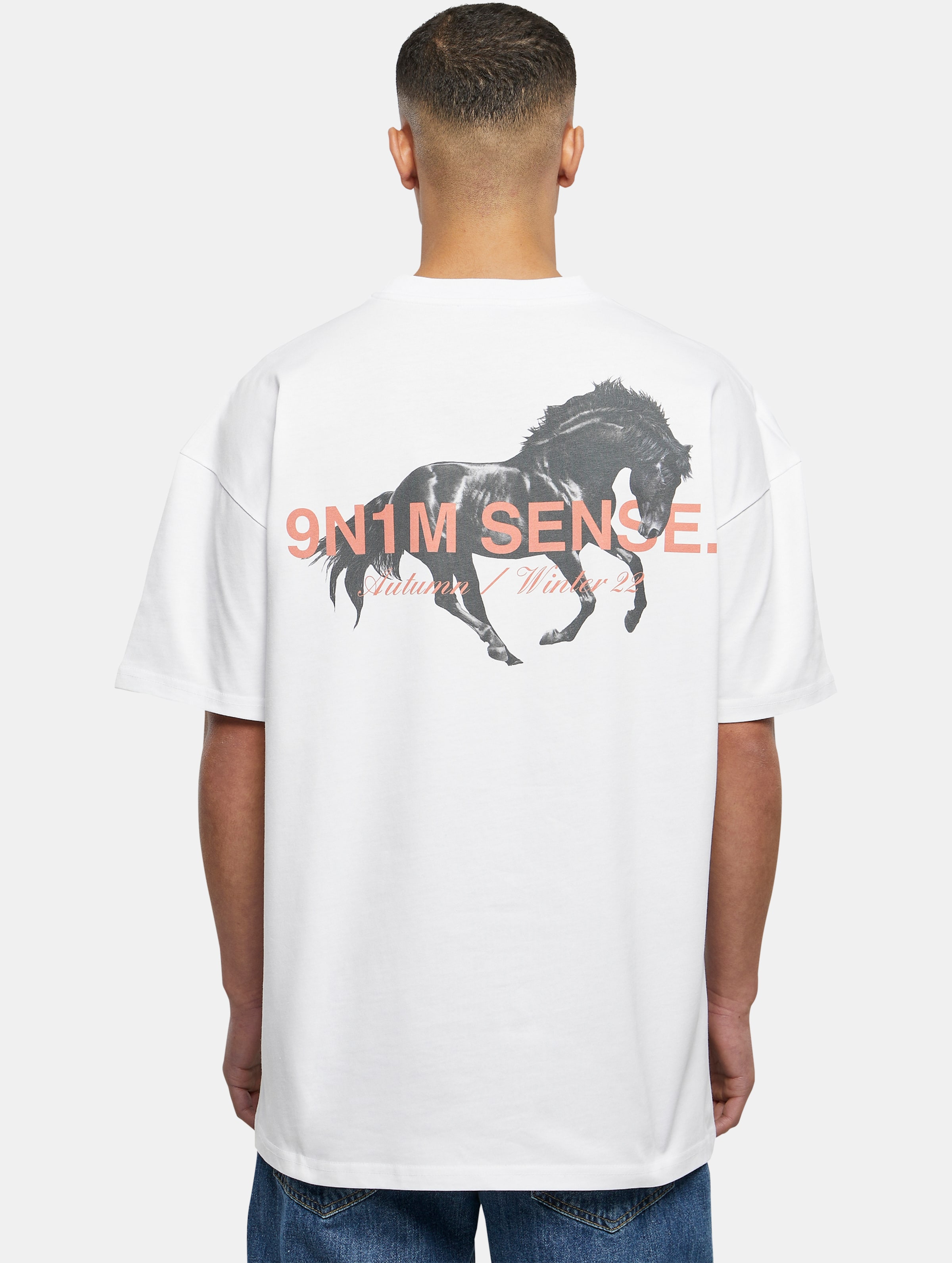 9N1M SENSE MUSTANG T-Shirt Männer,Unisex op kleur wit, Maat XXL