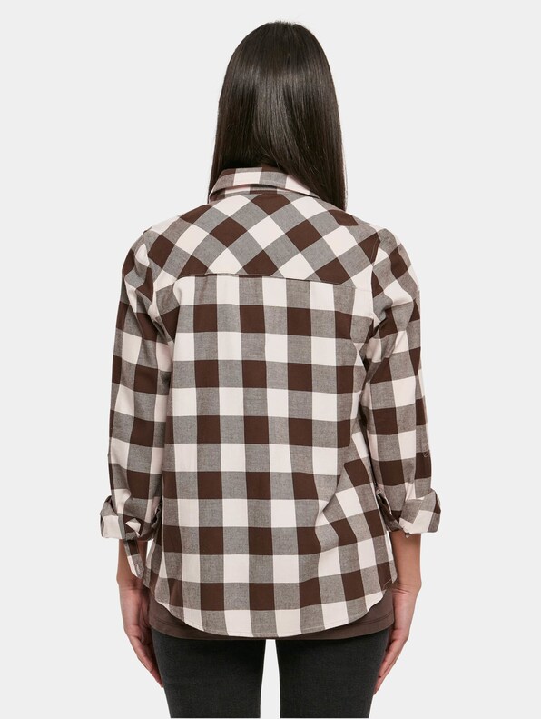 Ladies Turnup Checked Flanell-1