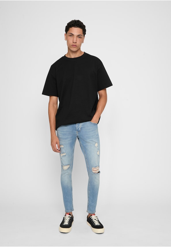 2Y Destroyed Cropped Skinny Fit Denim-2