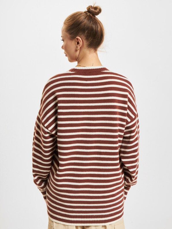 Tya Striped Oversized Jumper-6