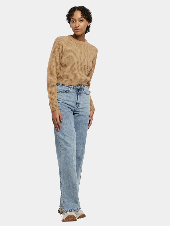 Ladies Short Waffle Sweater-3