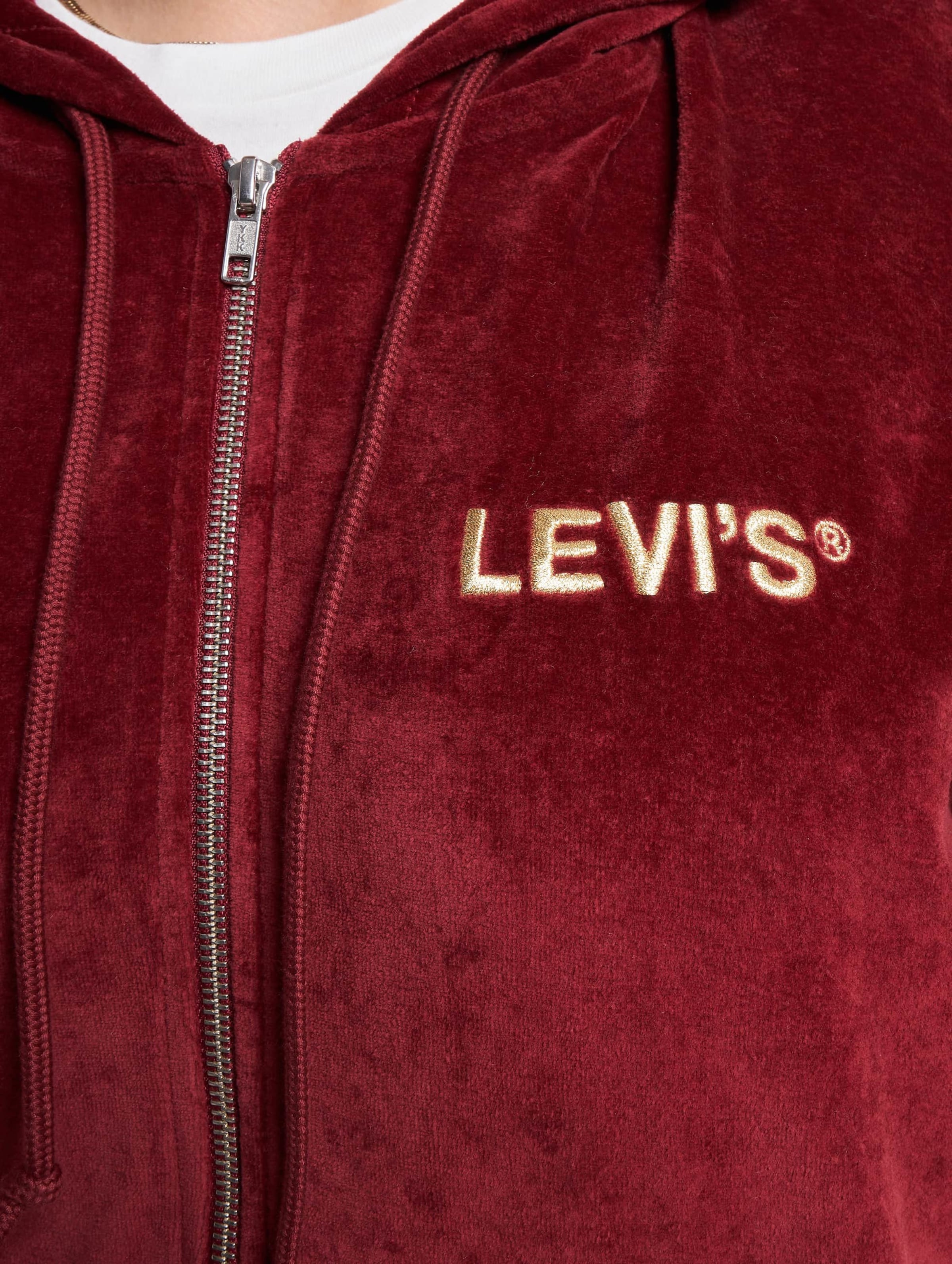 Levi's best sale burgundy hoodie