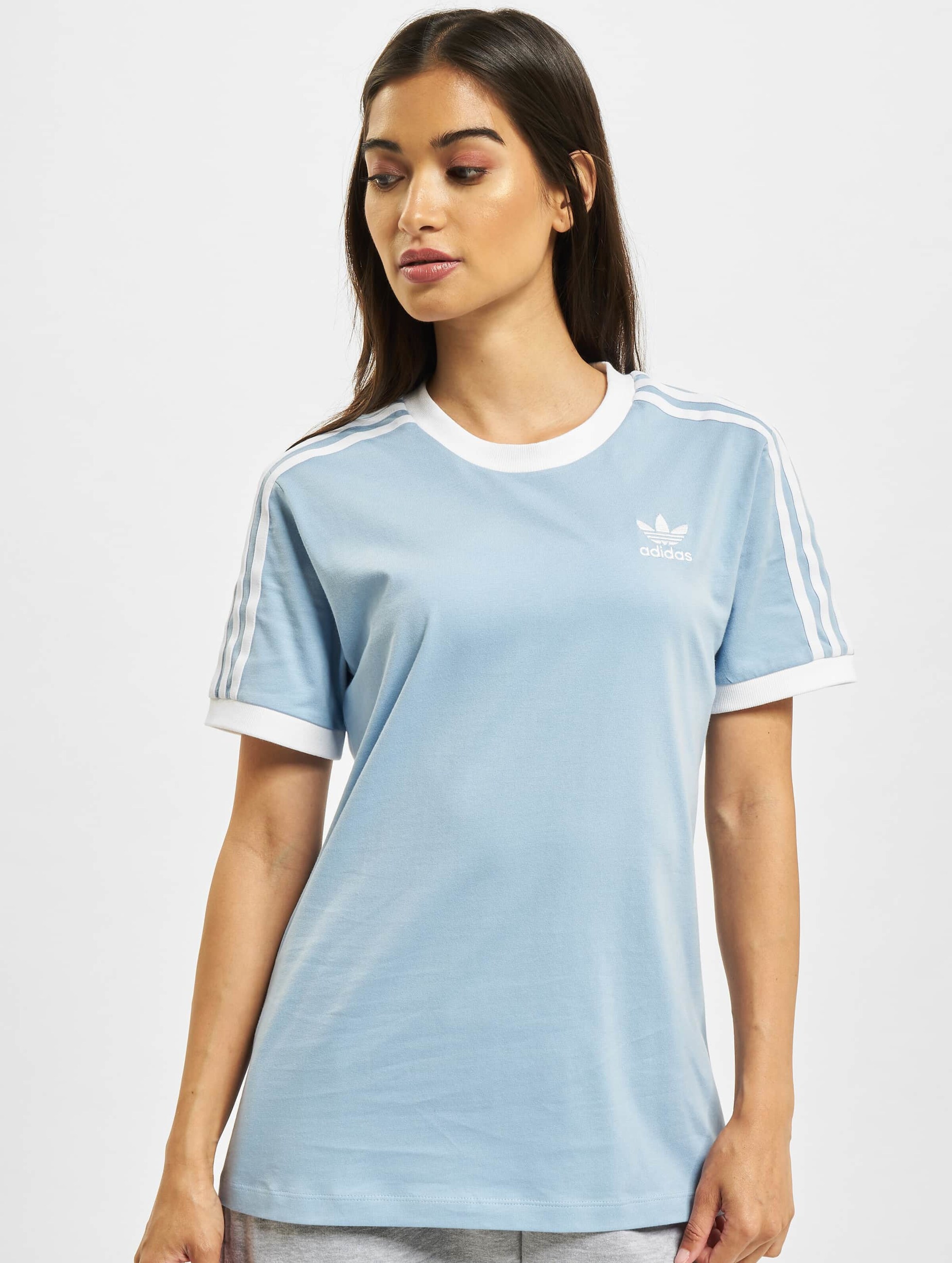 Adidas trefoil 3 stripes t shirt on sale