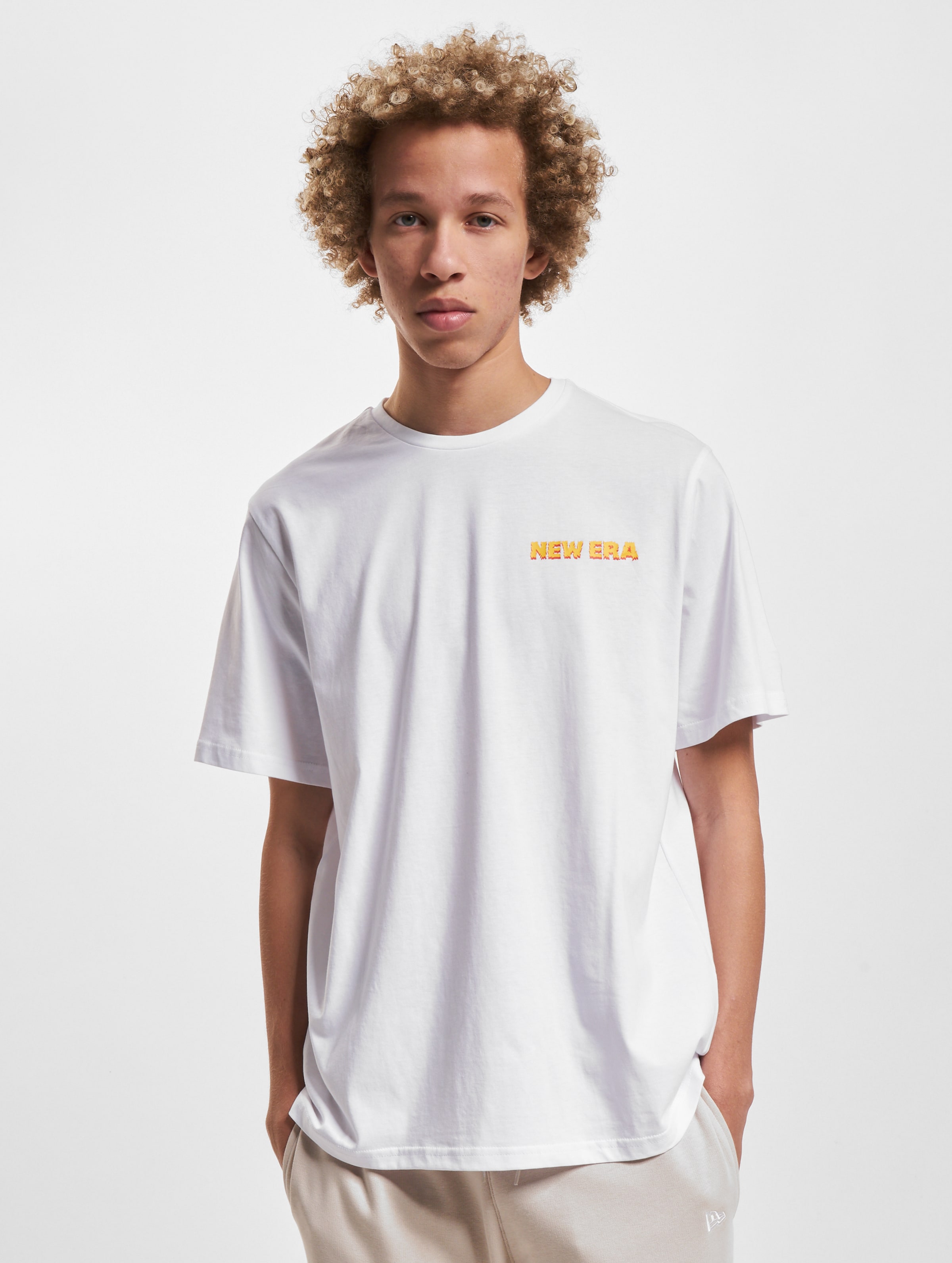 New Era T-Shirt Mannen op kleur wit, Maat S