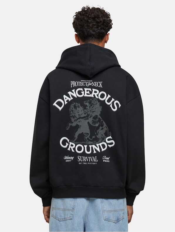 Dangerous Grounds Oversize Zip Hoody-1