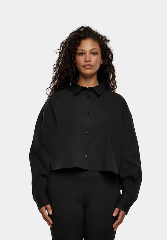 Ladies Cropped Oversized Blouse-2