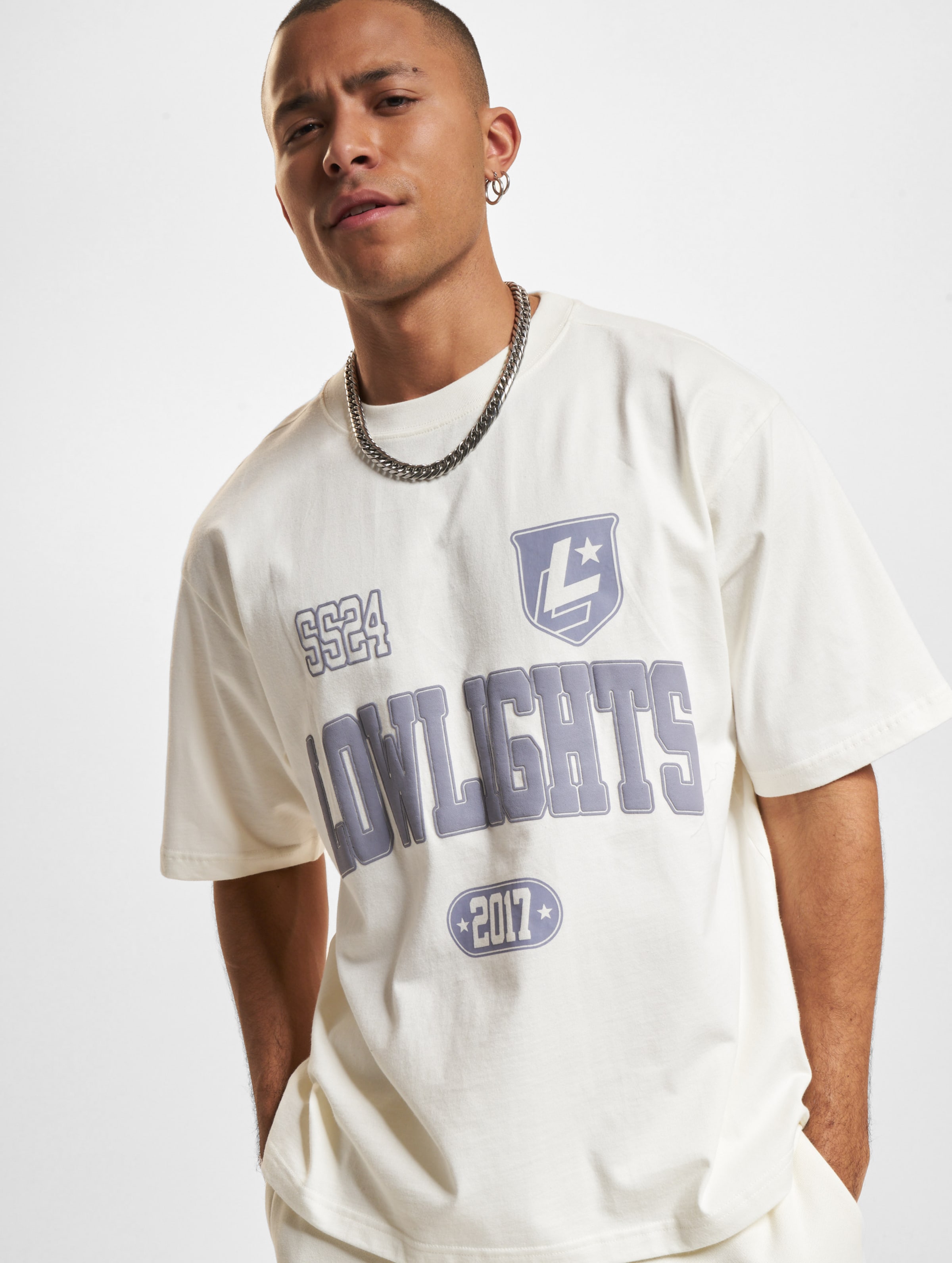 Low Lights Studios College Ll-Star T-Shirt Männer,Unisex op kleur beige, Maat S