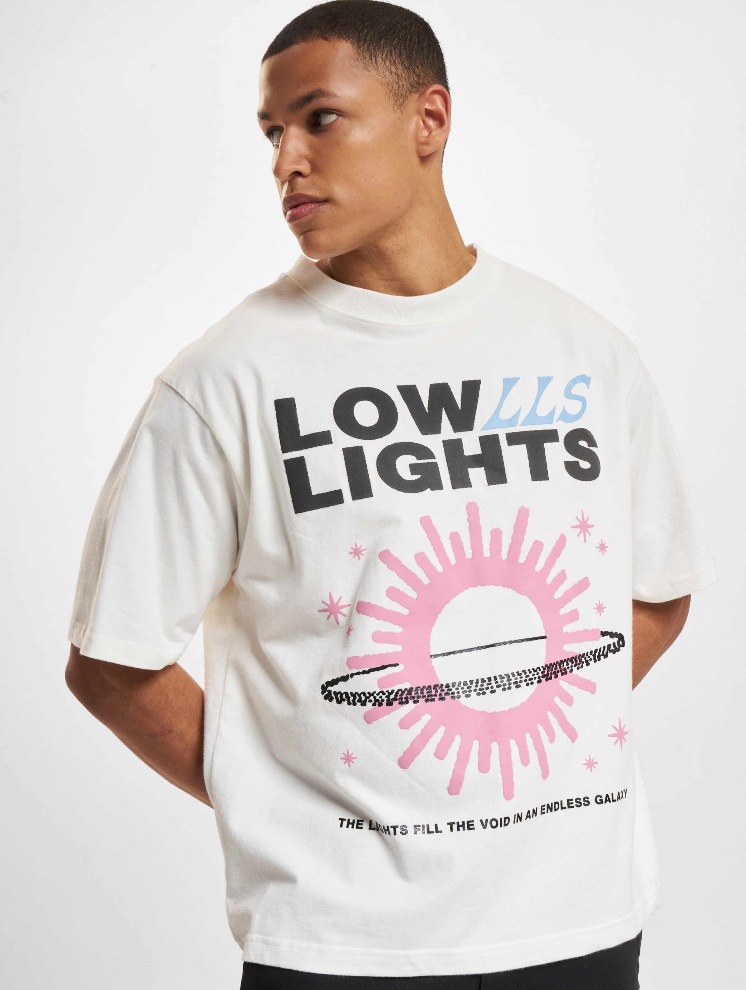 Low Lights Studios Galaxy T-Shirt ecru Männer,Unisex op kleur wit, Maat S