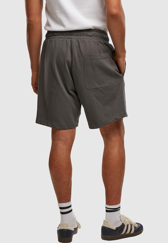 Heavy Jersey Pintuck Track Shorts-1