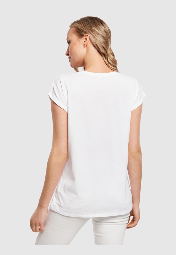 Ladies Peace - Flag Peace  Extended Shoulder T-Shirt-1