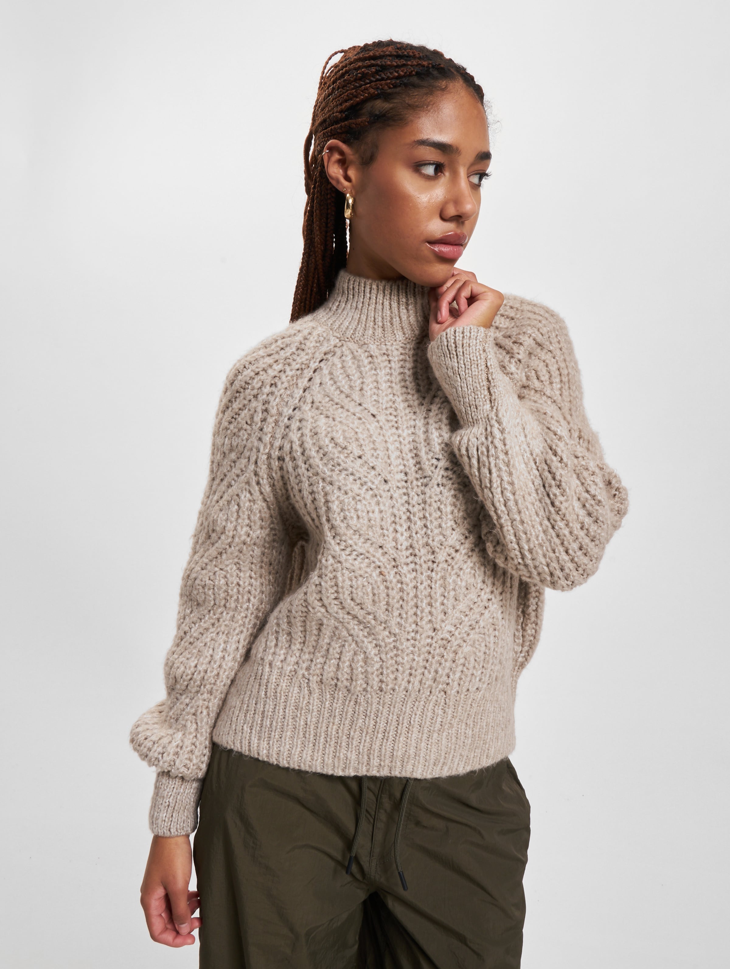 Only Pullover Vrouwen op kleur beige, Maat XL