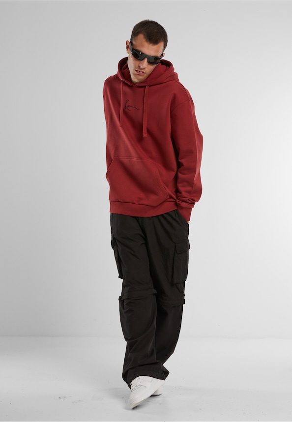 KM-HD011-052-05 SMALL SIGNATURE ESSENTIAL HOODIE DARK RED-2