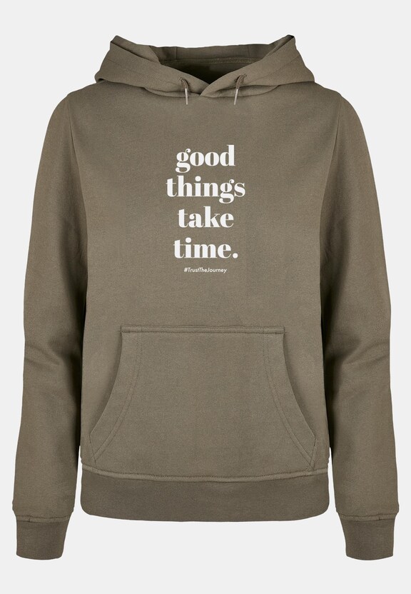 Ladies Good Things Take Time Basic -0