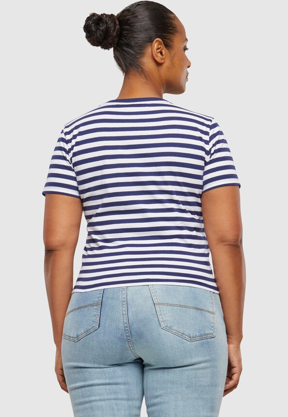 Ladies Short Striped Tee-8