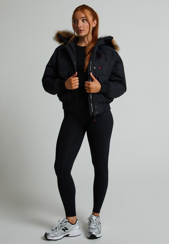 W GABELLIA HOODED BOMBER JACKET-2