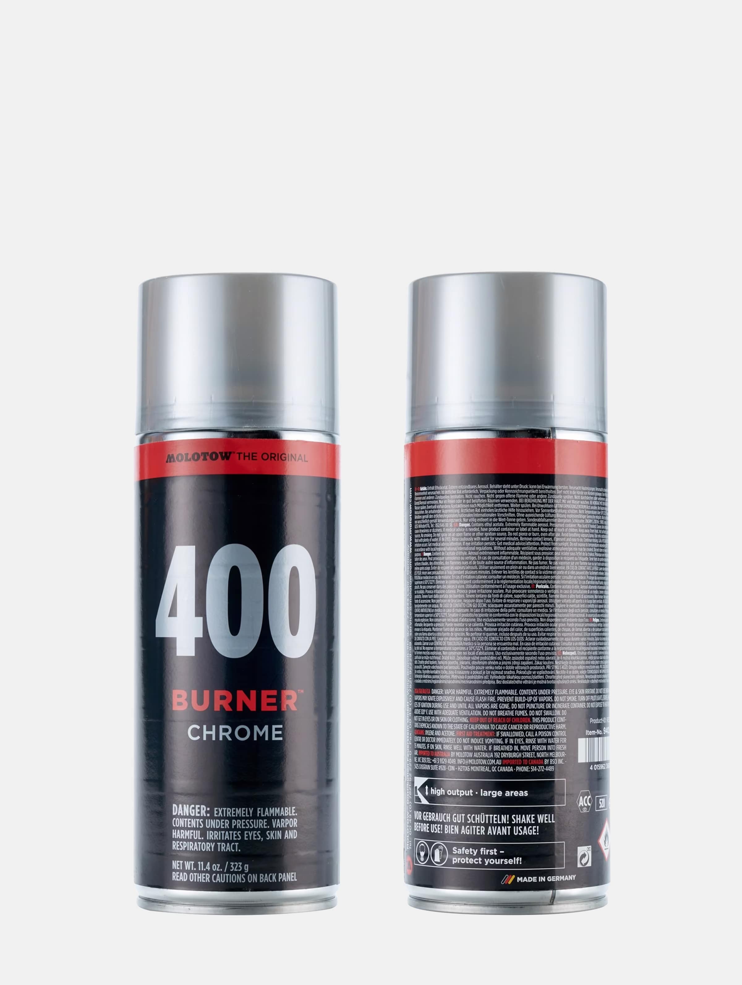 Molotow Burner Chrome Spray Can 400 ml Unisex op kleur kleurrijk, Maat 400_ML