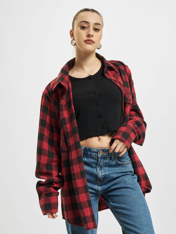 Cropped Button Up Rib-0
