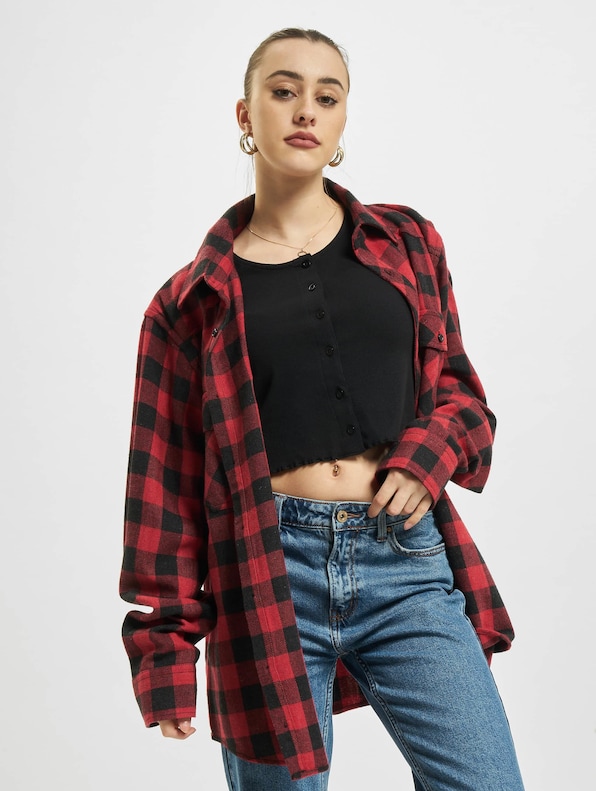 Cropped Button Up Rib-0