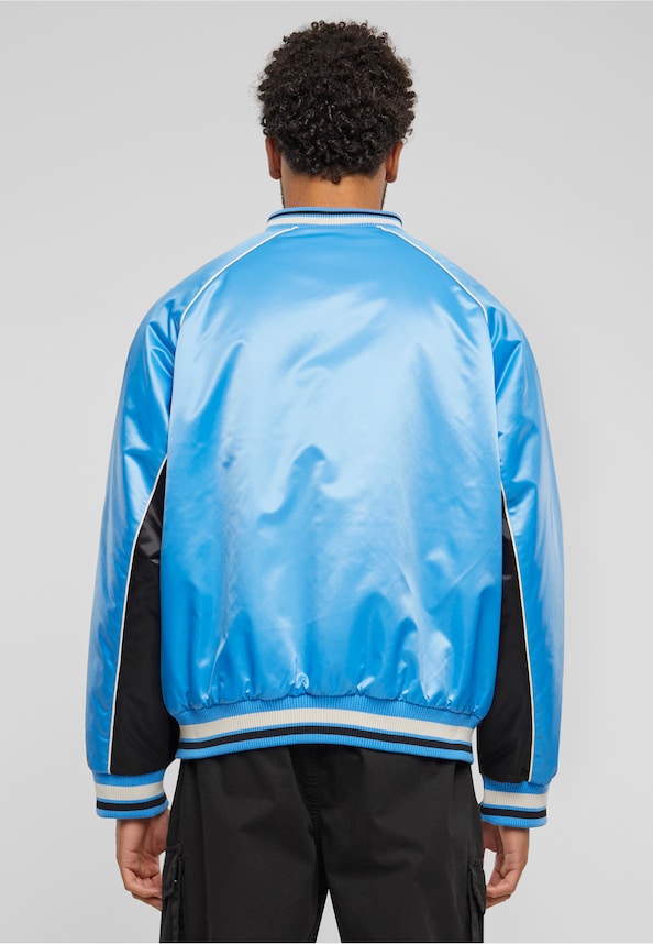 FM241-012-1 Fubu Varsity Satin Raglan Bomber Jacket-1