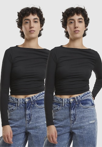 Ladies Ruffled Super Slim 2 Pack