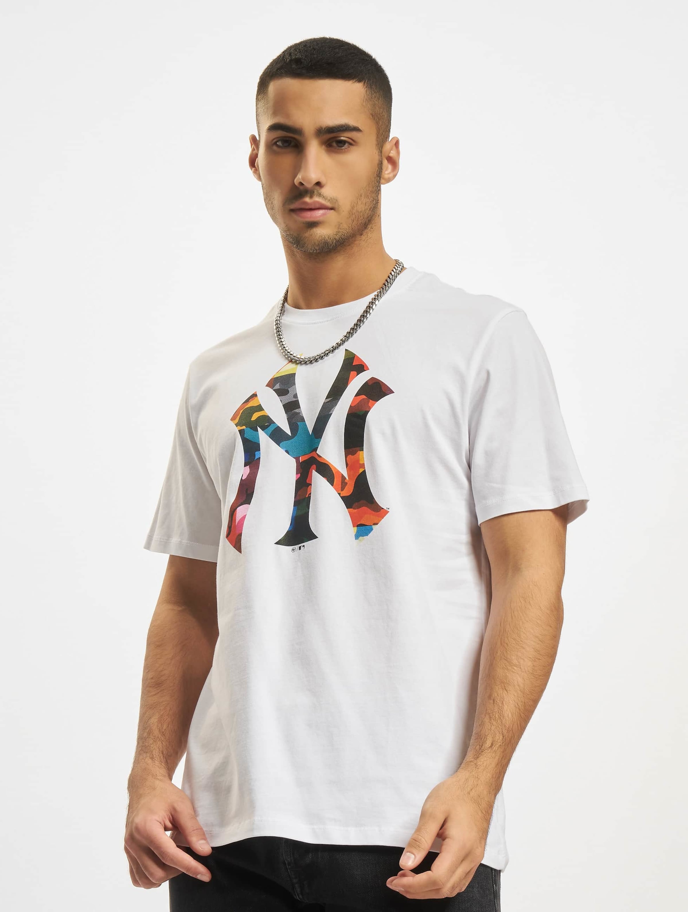 47 MLB New York Yankees Psychedelic Camo Echo T-Shirt Mannen op kleur wit, Maat S