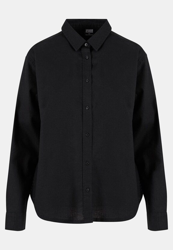 Ladies Linen Mixed Oversized Shirt-2