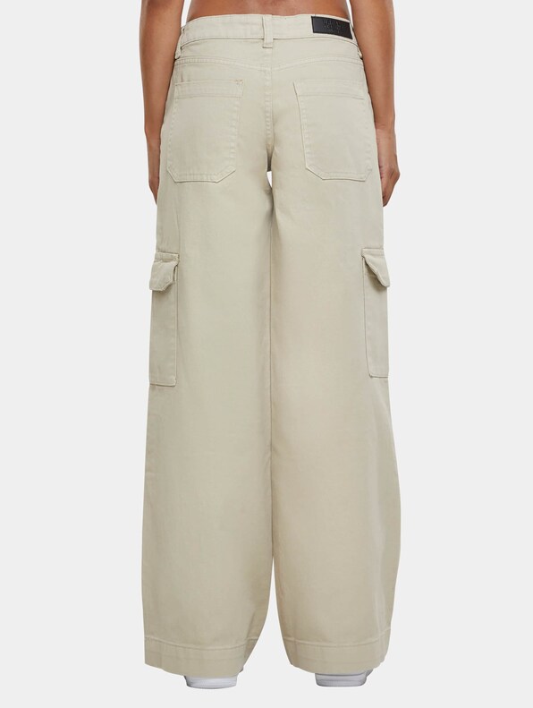 Ladies Low Waist Cargo Denim-1